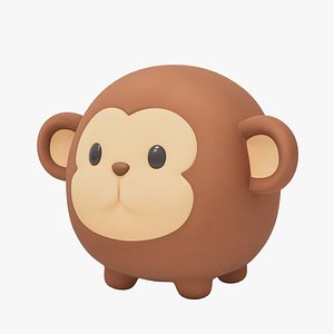 Balloon-style 3D Character-Monkey 3D model