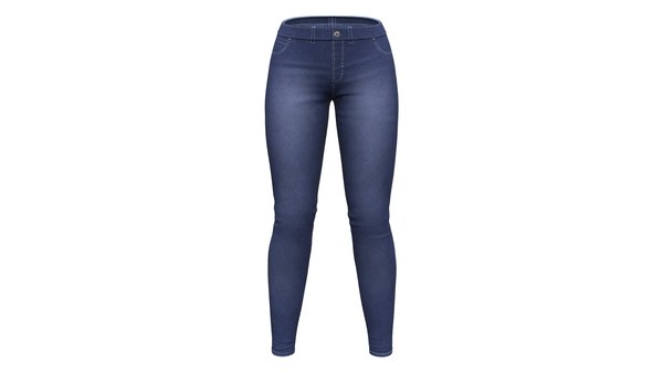 Pantalones Vaqueros Azul Oscuro Ropa Moda Mujer Modelo 3D $25 - .obj -  Free3D