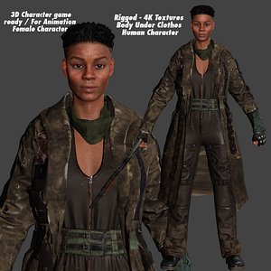 AAA 3D APOCALYPTIC or SURVIVAL F4-REALISTIC GAME READY CHARACTER 3D model