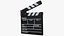 3D model Megaphone Film Tape and Clapboard Collection