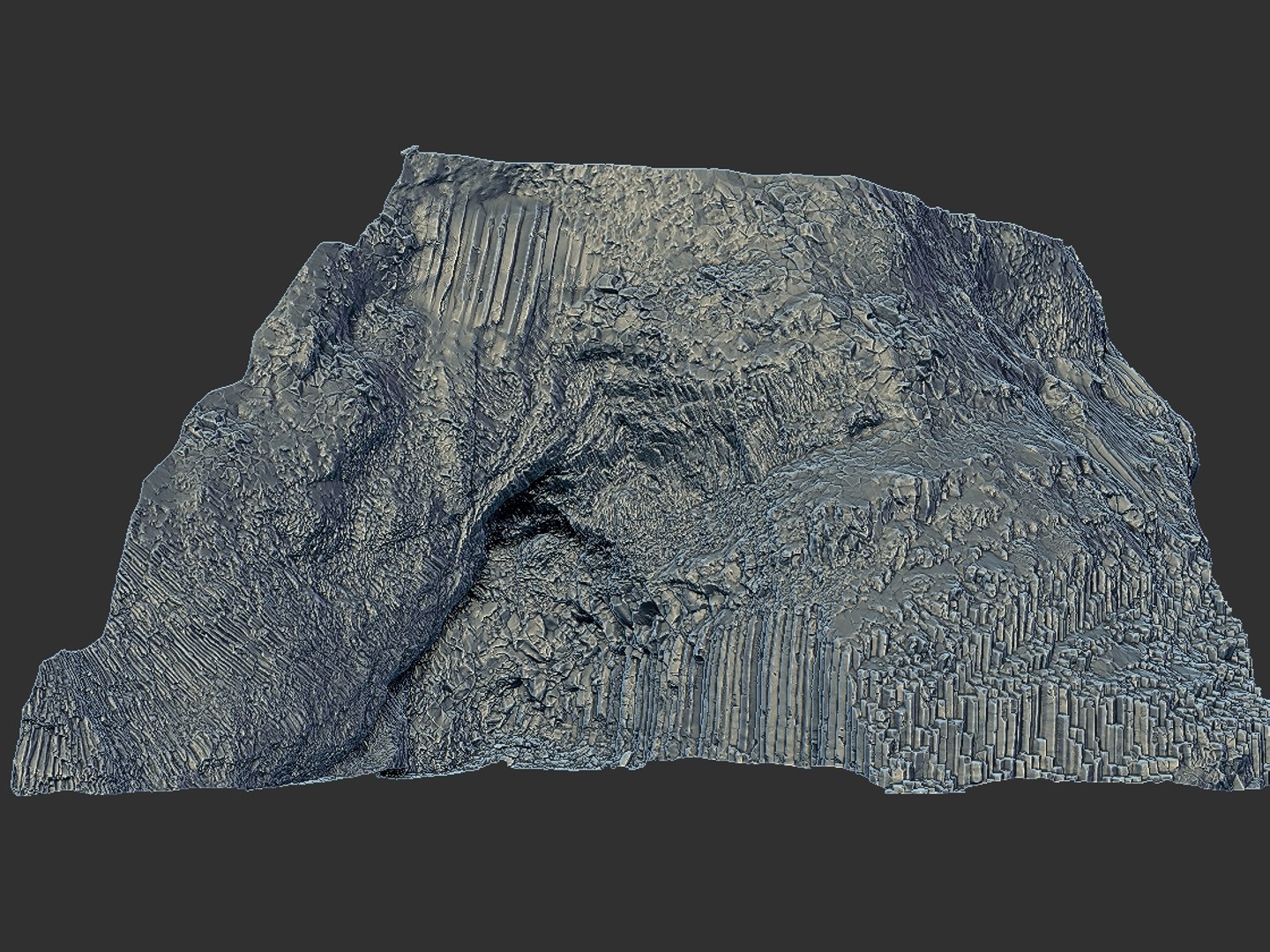 3D iceland basalt cliff cave - TurboSquid 1605704