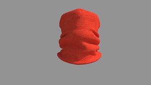 3D Scarf - High Neck Collar