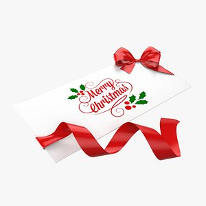 christmas envelope 3d model