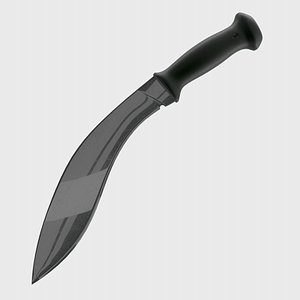kukri nepalese knife 3d model