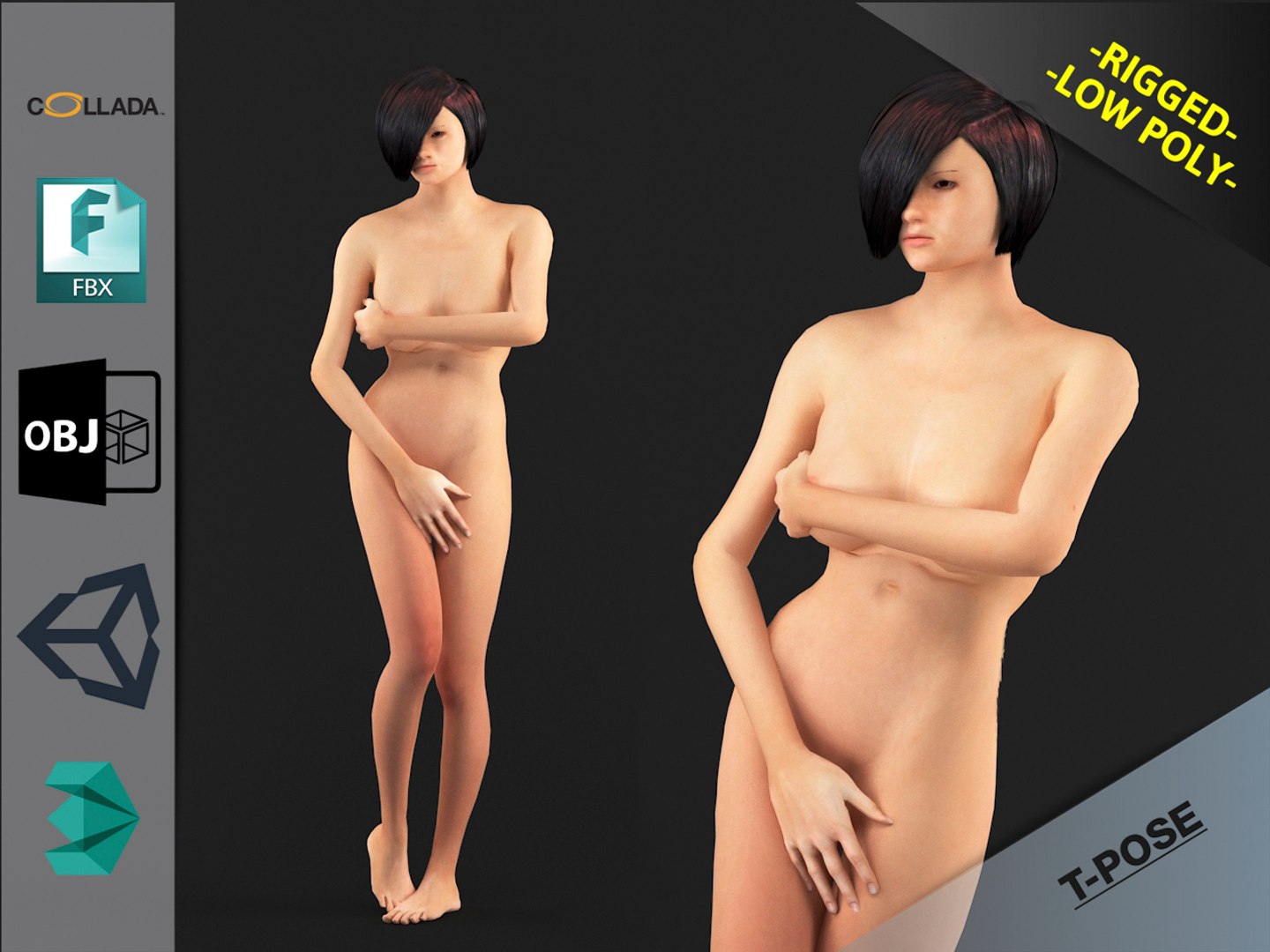 Girl Naked 3D Model - TurboSquid 1287722