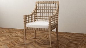 3D chair nina square model