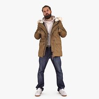 Bearded Man Winter