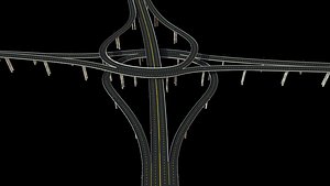 3D Road junction model