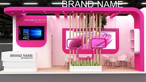 stand stall booth model