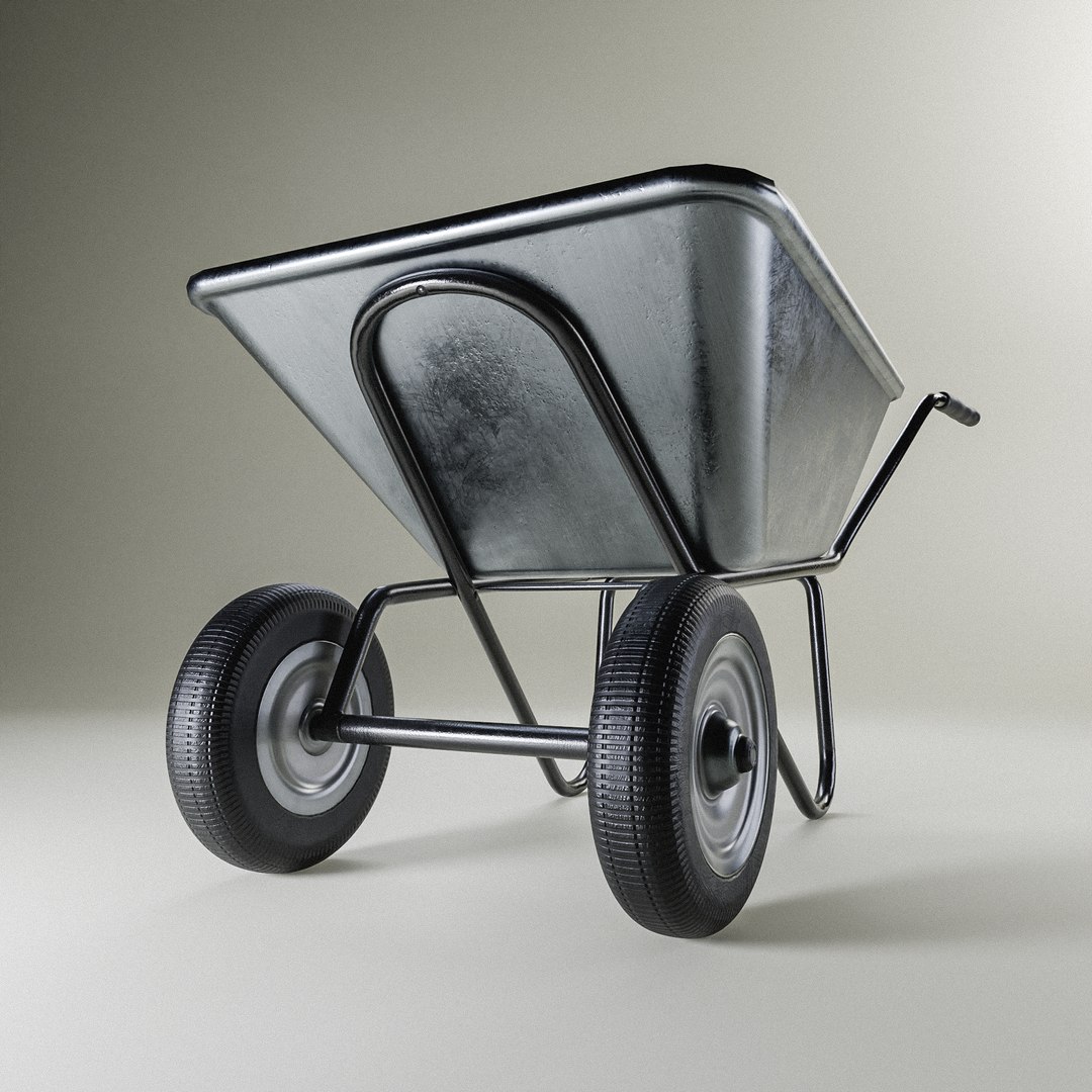 Worn Wheelbarrow 3D Model - TurboSquid 2175295