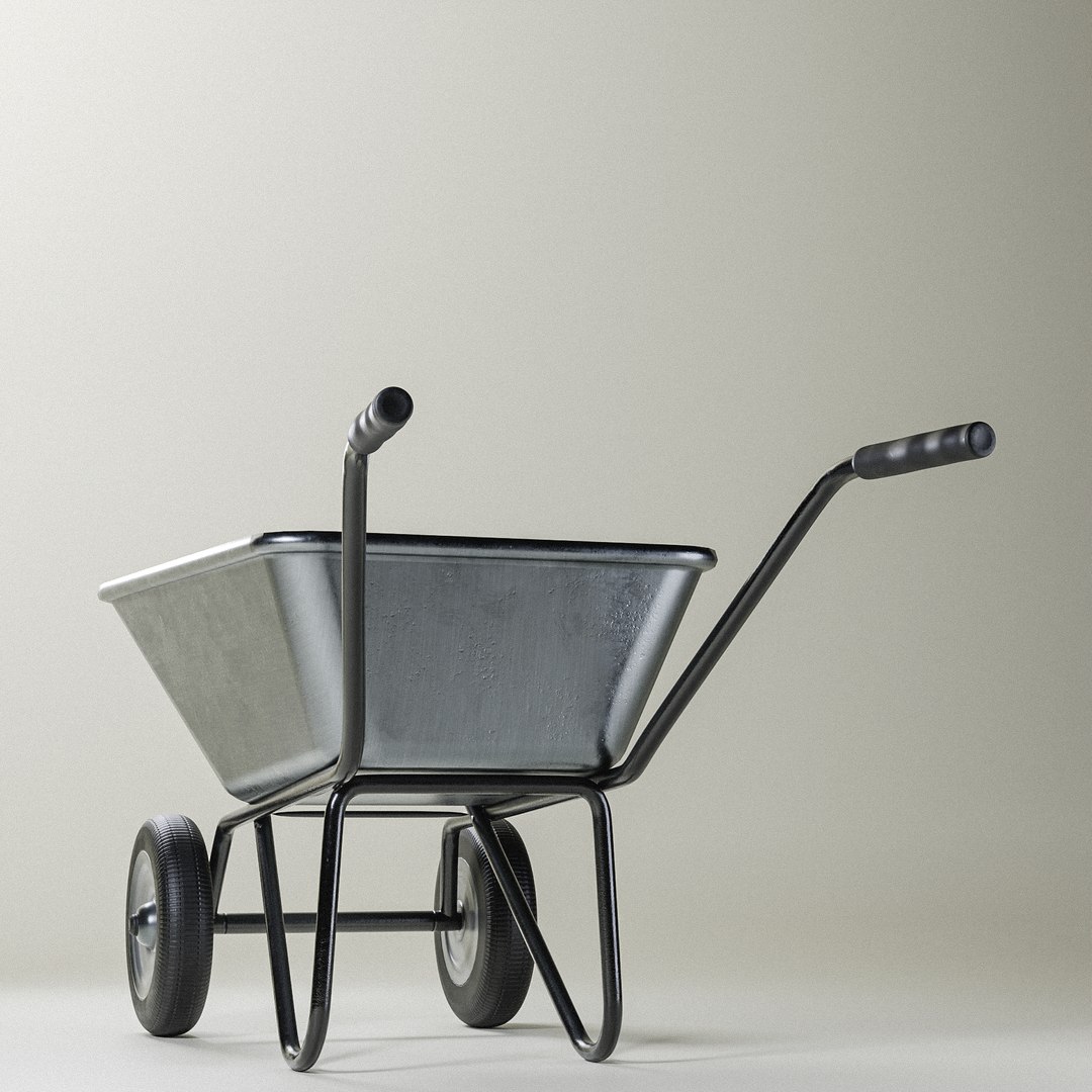 Worn Wheelbarrow 3D Model - TurboSquid 2175295