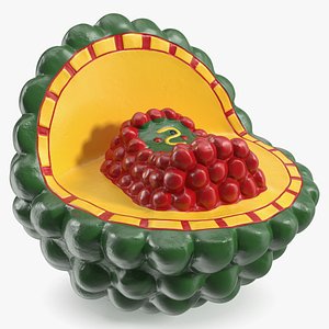 3D model HIV Cutaway Virus Model with Internal Components