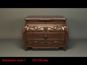 Antique Furniture Chest Table