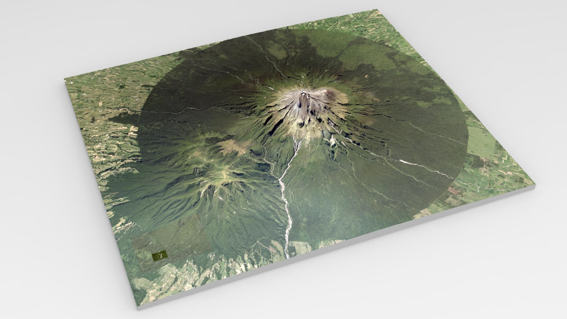 3D Model Mountain Landscape Volcano Taranaki New Zealand - TurboSquid ...