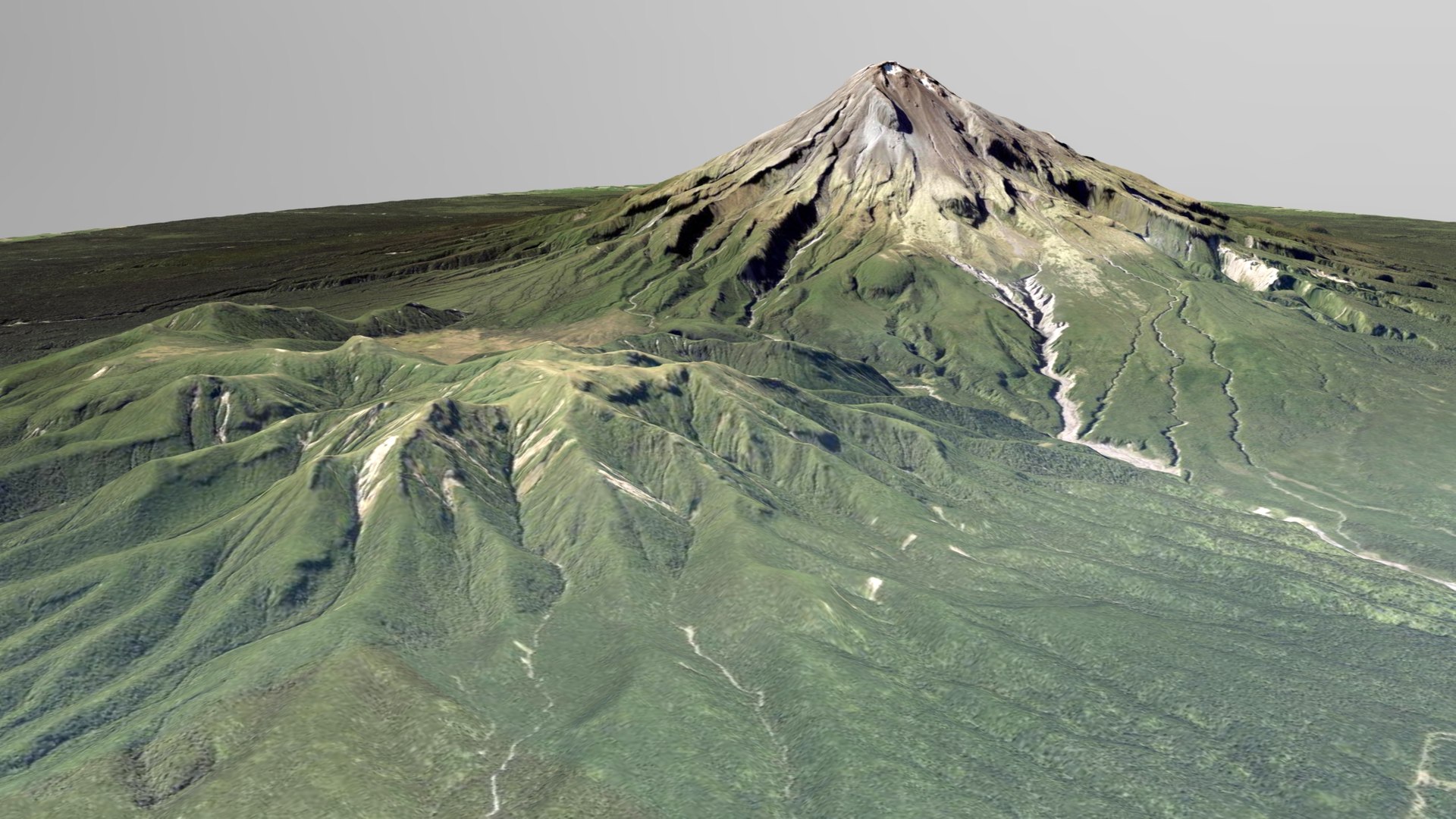 3D Model Mountain Landscape Volcano Taranaki New Zealand - TurboSquid ...