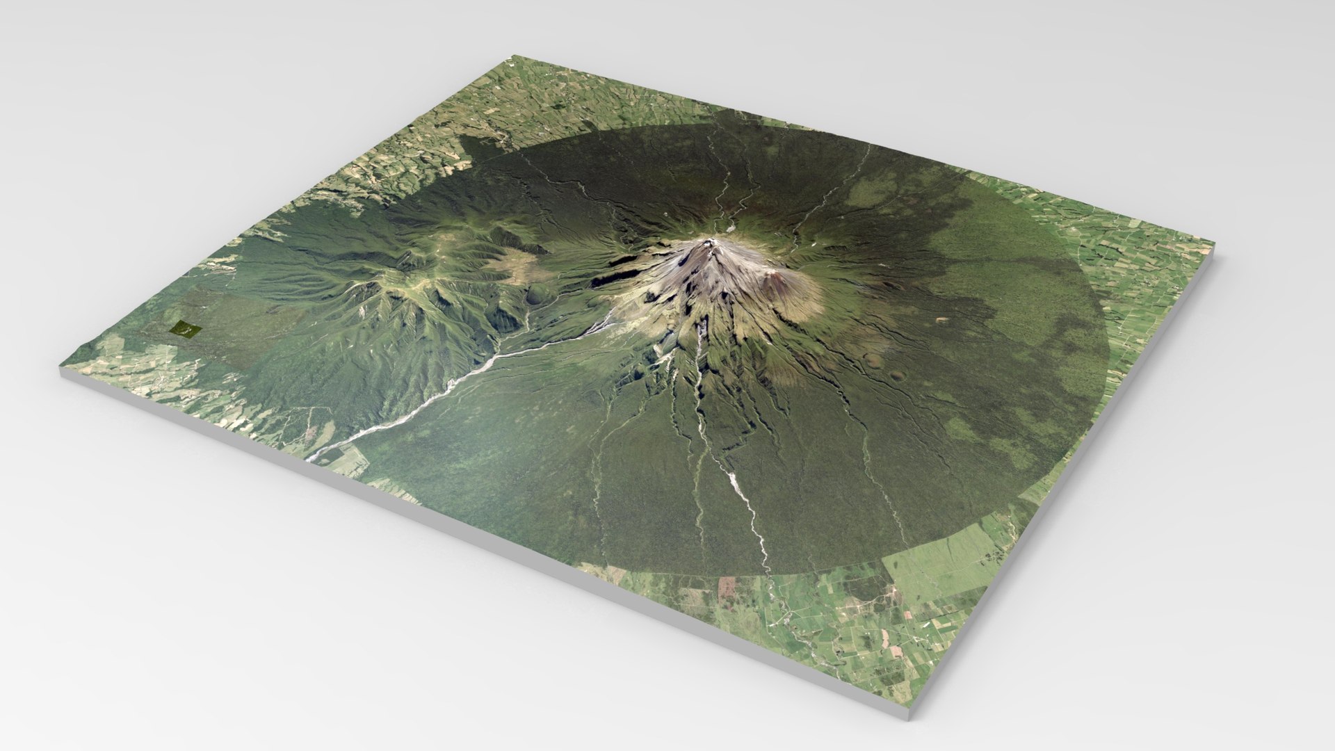 3D Model Mountain Landscape Volcano Taranaki New Zealand - TurboSquid ...