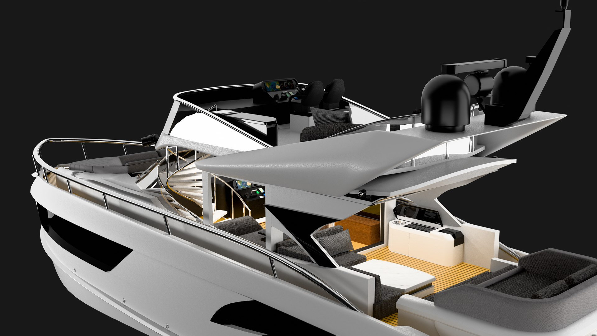 3D Modern Luxury Yacht Model - TurboSquid 2410722