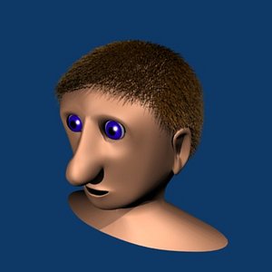 cartoon head 3ds