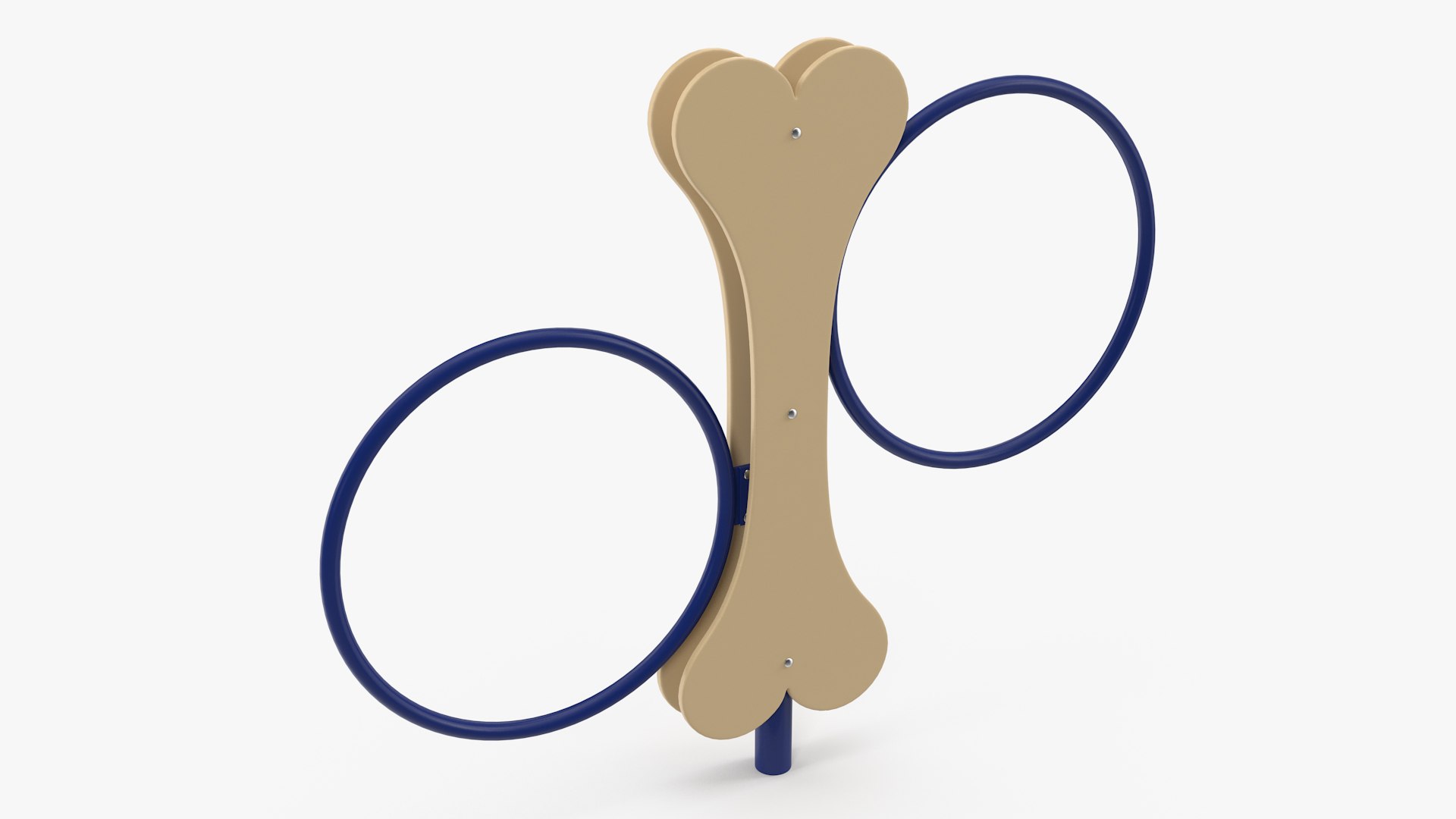 Hoop Jump for Dog Park Blue 3D model preview