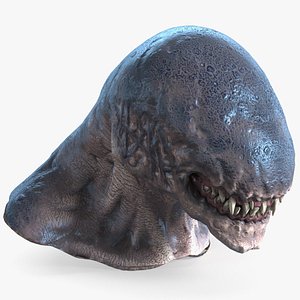 3D model monster creature head