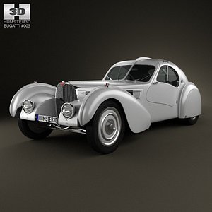 bugatti type 57sc 3d model