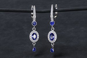 women earrings with stones