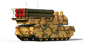 Buk M3E SA-17 Viking missile systems 3D