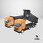 3D Detailed Transfer Dump Truck