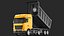 3D Detailed Transfer Dump Truck