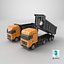 3D Detailed Transfer Dump Truck