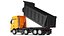 3D Detailed Transfer Dump Truck