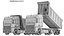 3D Detailed Transfer Dump Truck