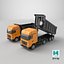 3D Detailed Transfer Dump Truck