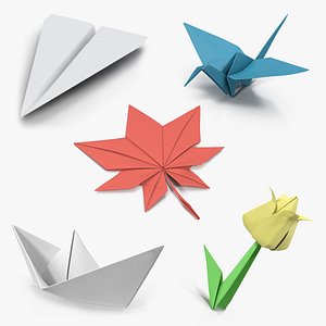 3D origami paper toys 2 model