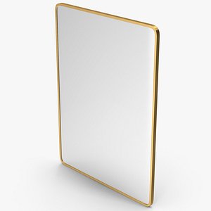 Gold Wall Mirror 3D model