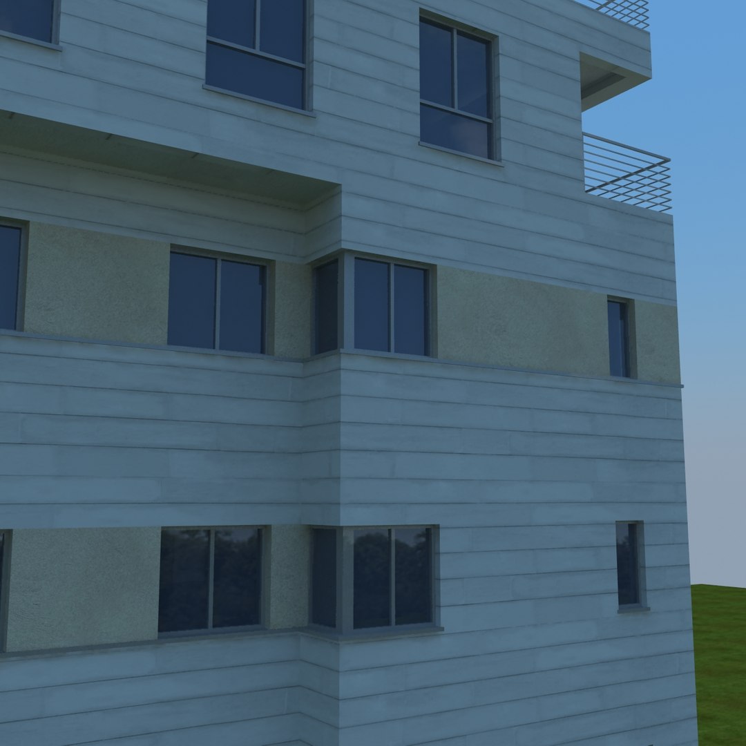 buildings 2 1 3d model