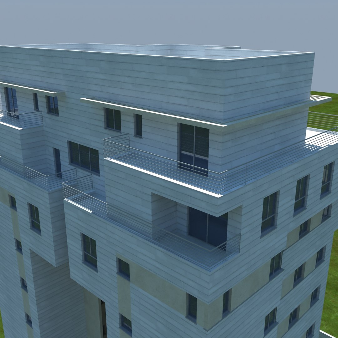 buildings 2 1 3d model
