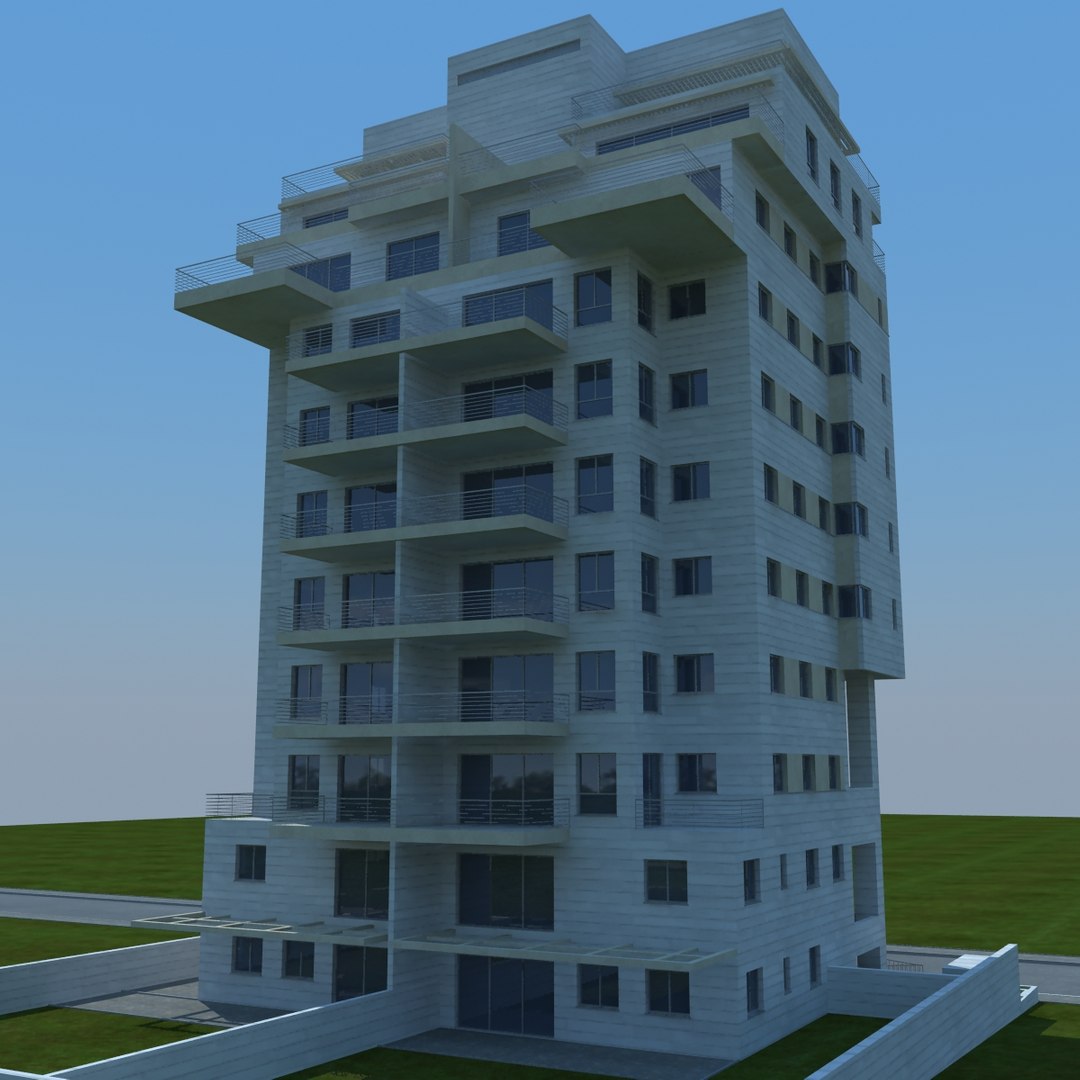 buildings 2 1 3d model