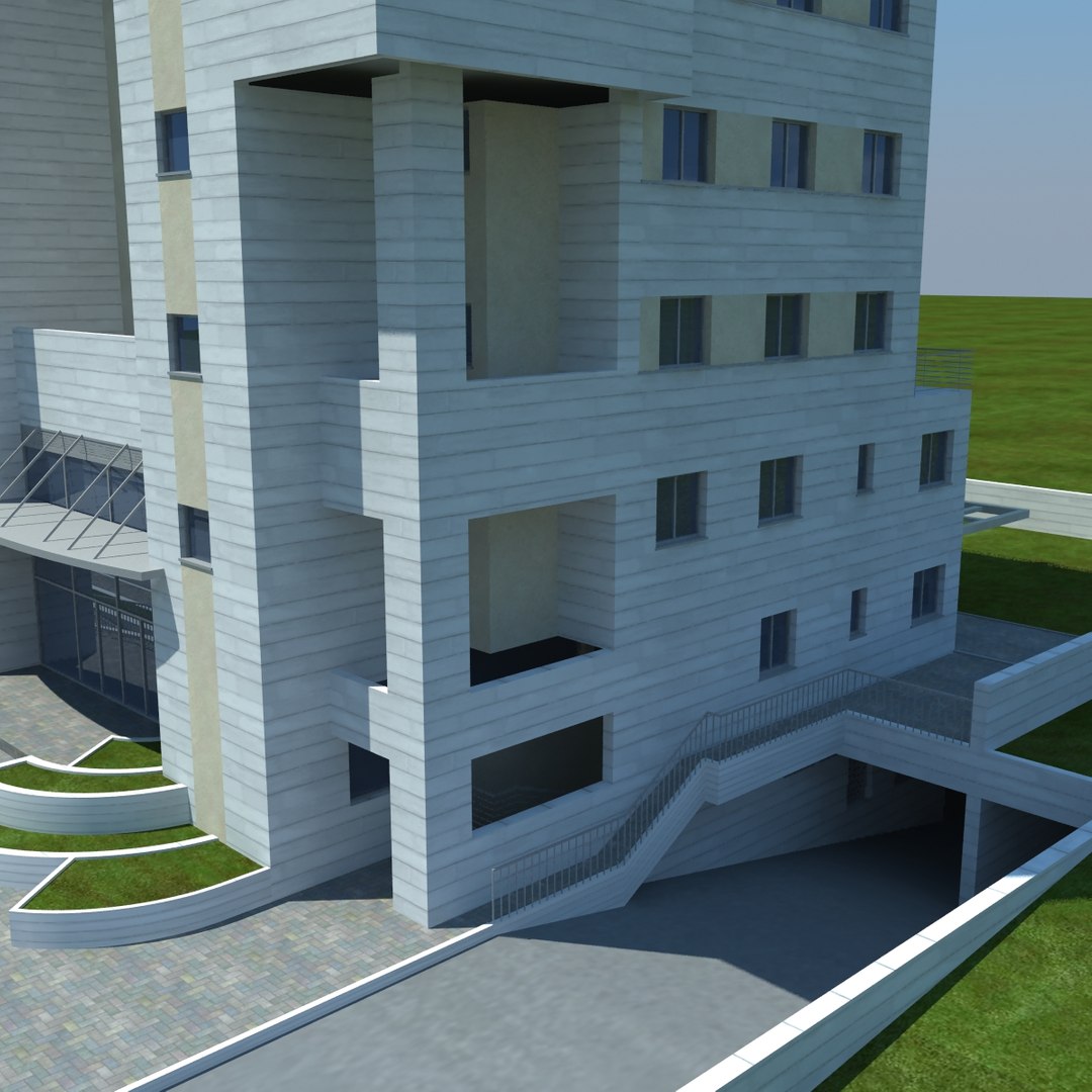 buildings 2 1 3d model