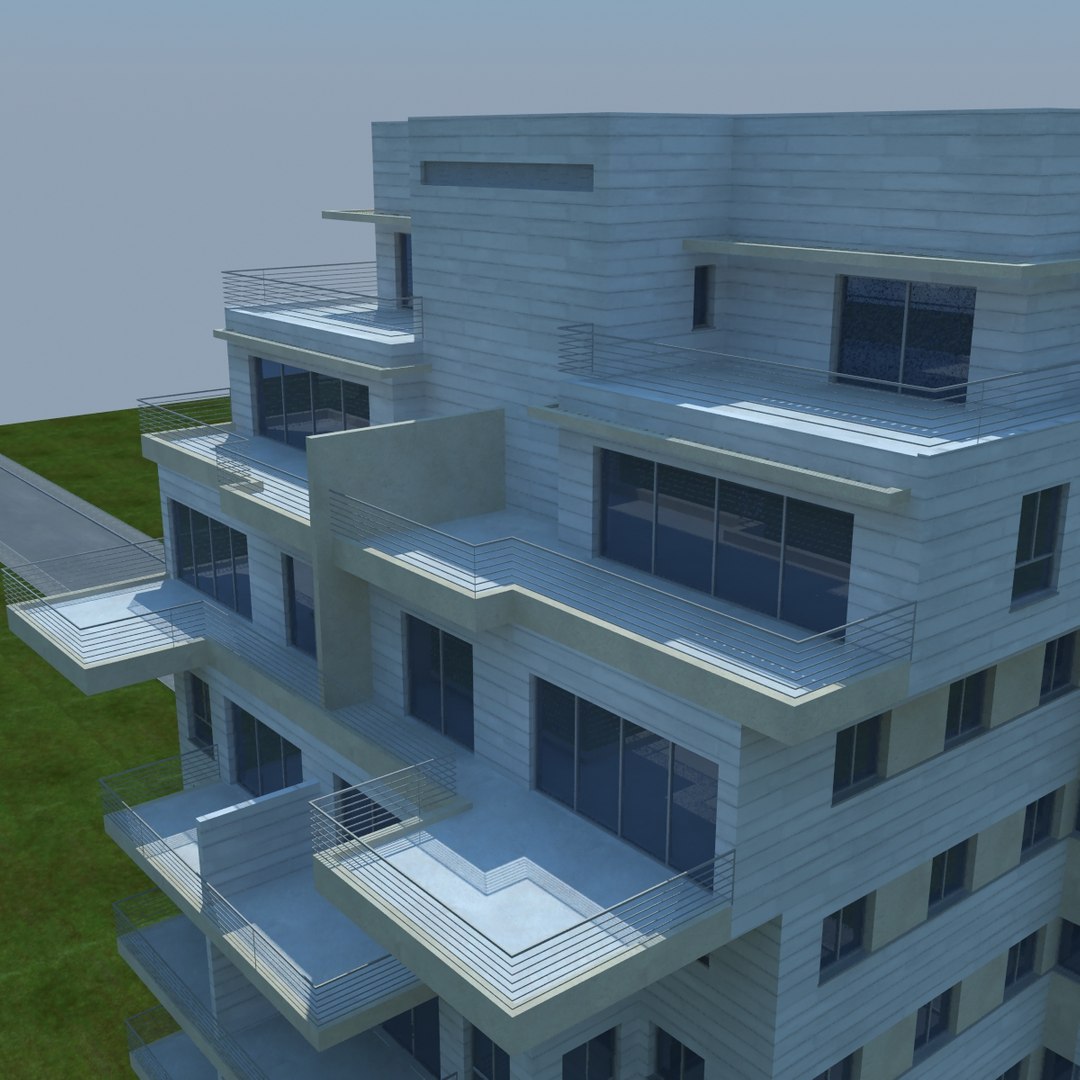 buildings 2 1 3d model