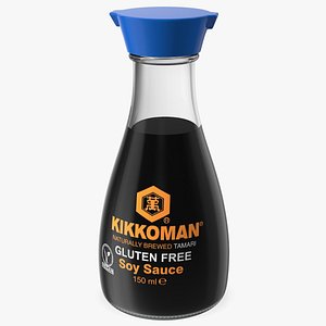 Gluten Free Soy Sauce Kikkoman 3D
