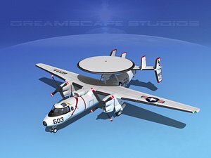 3d model grumman e-2c hawkeye