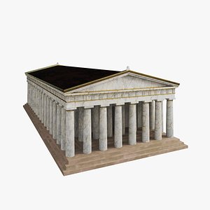 3d temple greek model