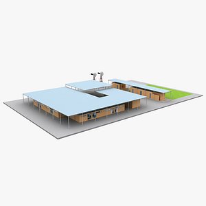 3D Rural Primary School model