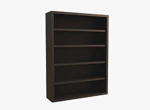 3D model Black BooK Shelf V2