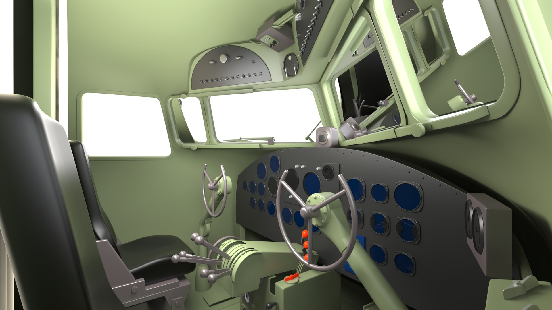 Douglas C-47 Skytrain with Cockpit and Interior 3D model - TurboSquid ...