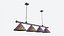 Billiard Lampada a sospensione a 4 luci