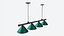 Billiard Lampada a sospensione a 4 luci