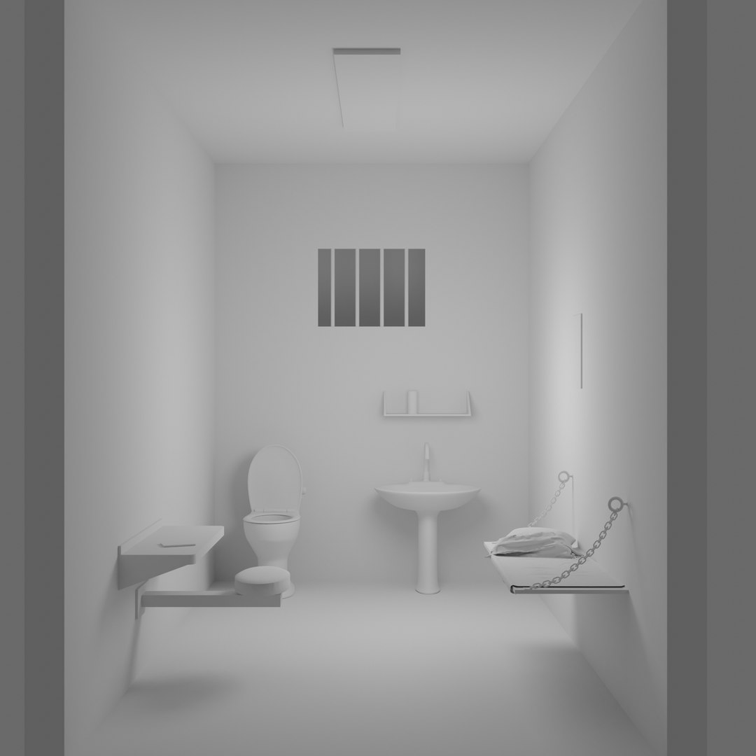 3D Model Prison Cell - TurboSquid 1515803