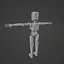 Robot fantascientifico SCAER Modello 3D attrezzato Modello 3D
